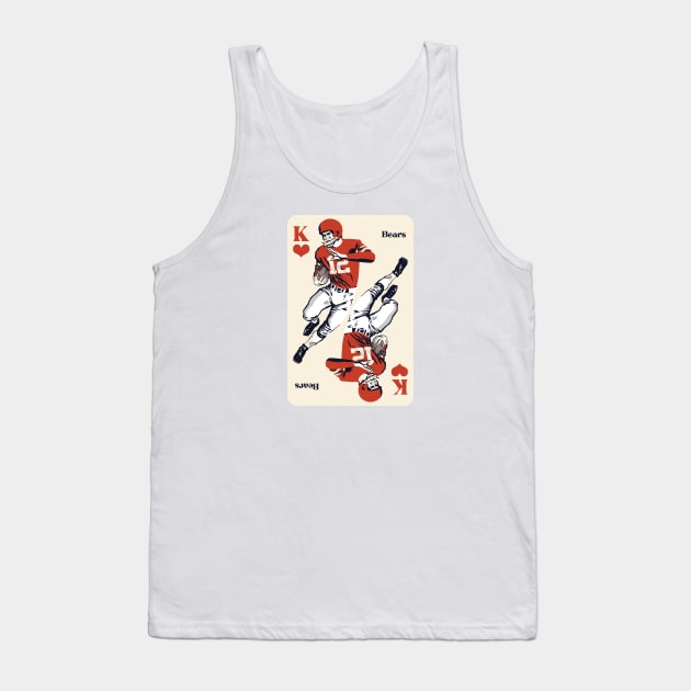 Chicago Bears King of Hearts Tank Top by Rad Love